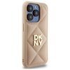 DKNY DKHCP15XPQDSLE iPhone 15 Pro Max    6.7 beżowy/beige Quilted Stack Logo
